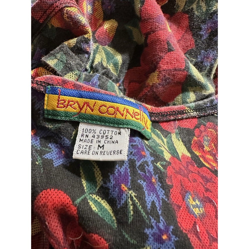 Bryn Connelly Jumper‎ Overall Dress Womens Medium Multi Color Floral Modest Maxi - Picture 7 of 9